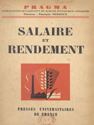 cover image of Salaire et rendement